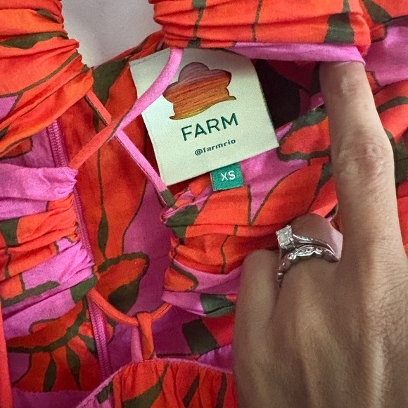 FARM Rio Ruched Tie Front Sundress - Picture 3 of 5